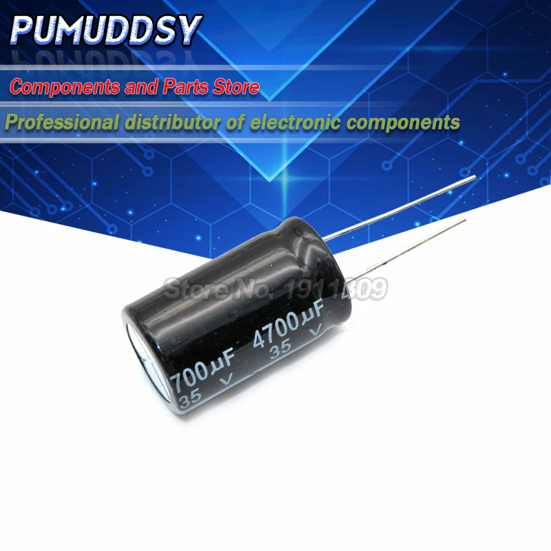 

5PCS Higt quality 35V4700UF 18*30mm 4700UF 35V 18*30 Electrolytic capacitor