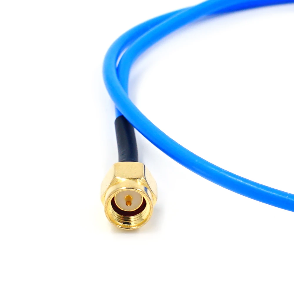 1 stücke SMA auf SMA stecker gerade RF koaxialkabel SMA stecker auf SMA männlichen RG405 086 kabel Blau haut adapter – Detail 3