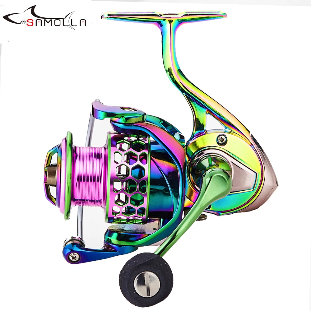 Peche Carrete Spinning 1000-6000 Metal 14BB Agua Salada - imagen 4