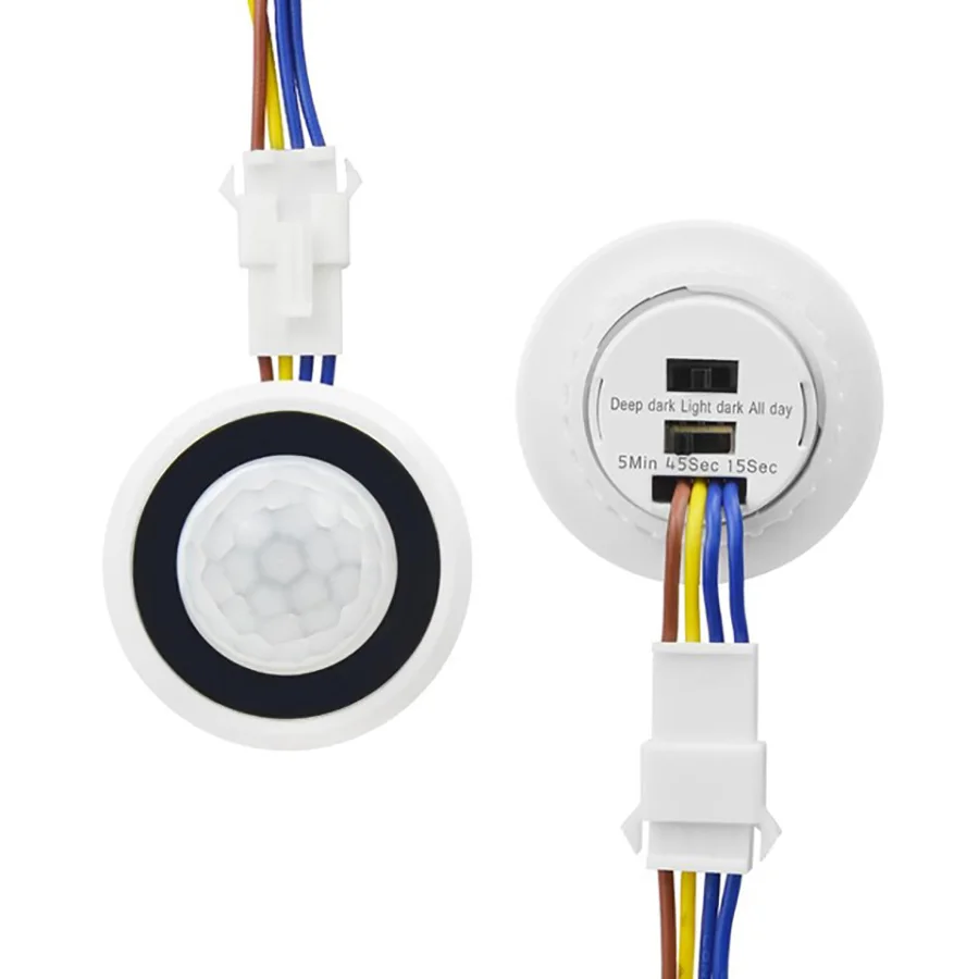 

AC 110V-220V LED PIR Infrared Ray Motion Sensor Switch Time Delay Adjustable Mode Induction Detector Switch Schakelaar