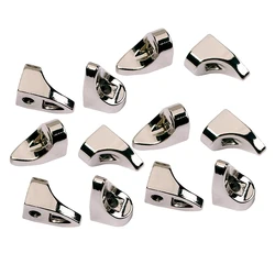 Practical 12Pcs/Pack Zinc Alloy Banjos Brackets Chrome Musical Instrument Parts