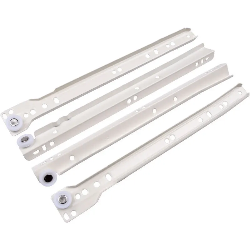 

25/55cm Cold rolled steel Drawer Slides Soft Close Track two-Section Cabinet Rail Sliding Furniture Hardware Accessories