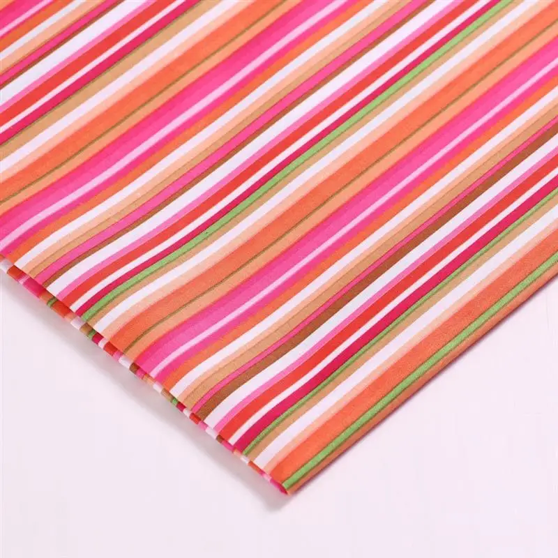 50*150CM Color striped dyed polyester fabric for Headwear shoes hats toys tablecloth crafts DIY Handmade