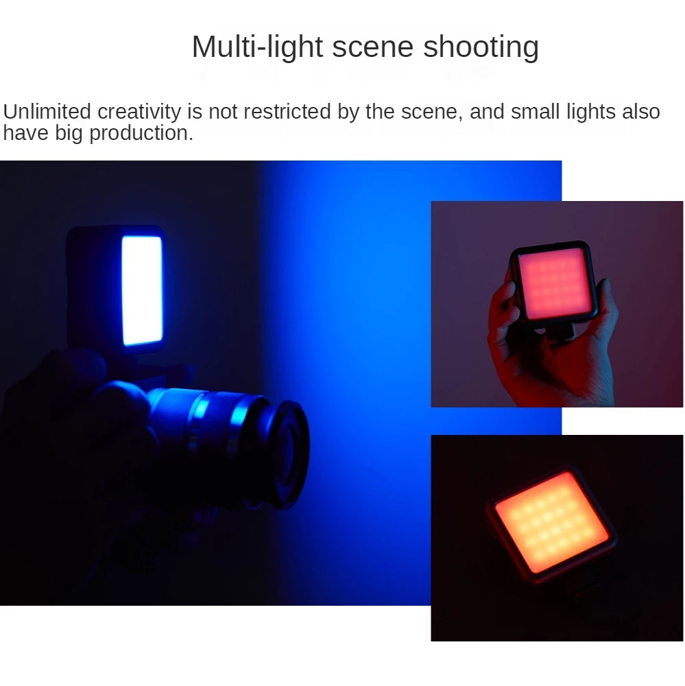 N69 Pocket RGB Fill Light Mini Small Full Color RGB Photography Light Camera Compact Portable Handheld LED Fill Light