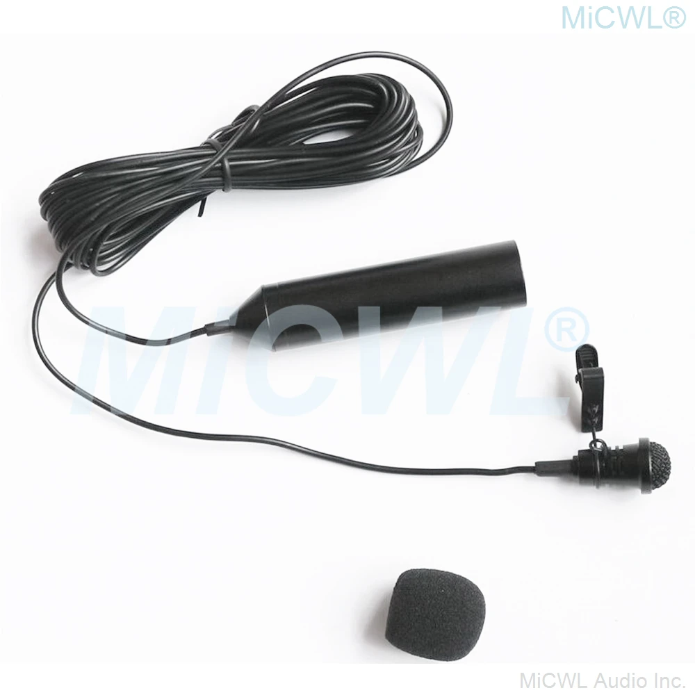 XLR Phantom Power Microphone Lavalier Lapel Microphone for Mixer Canon Sony Panasonic Camcorders ZOOM Tascam Cardioid 195