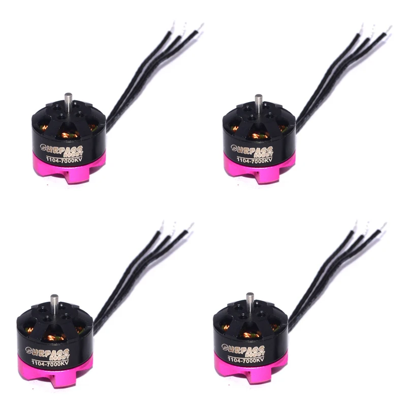 4PCS SURPASS HOBBY 1104 7000KV 2S Brushless Motor 12 Pole for RC 80 90 100 mm 120mm Mini Racing Drone