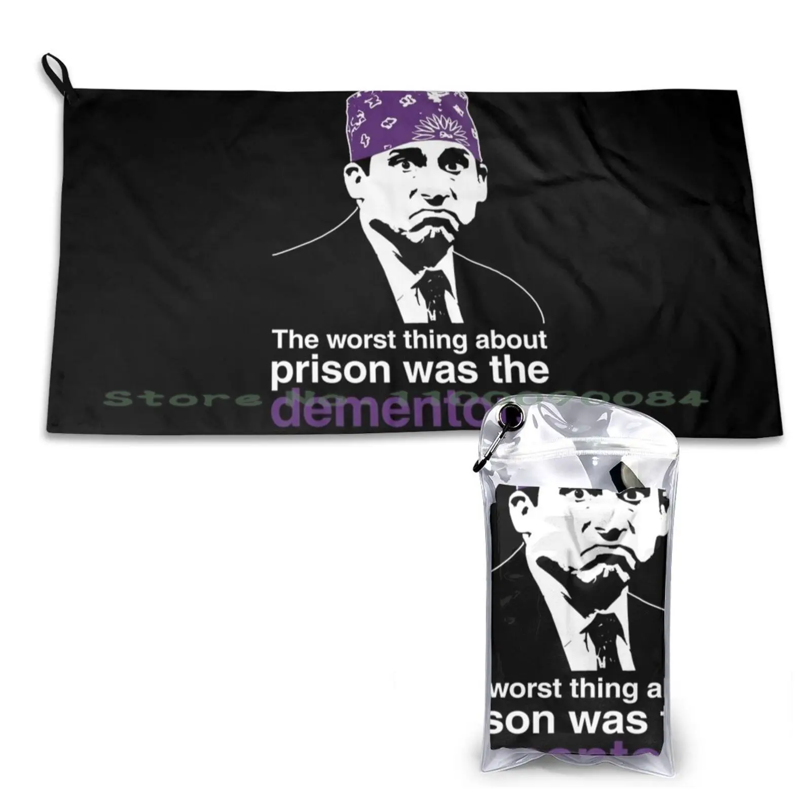 Prison Mike Quick Dry Towel Gym Sports Bath Portable Dwight Schrute Jim Halpert Pam Beesly Steve Carell Dunder Mifflin Schrute