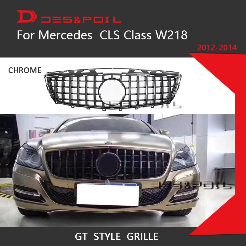 GT Grill Panamericana Grille For Mercedes Benz CLS Class W218 Sedan Auto Front Grid Sports 2012-2014 CLS300 CLS350 CLS450 CLS500