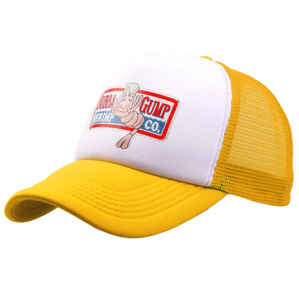 Einstellbare Bubba Gump Baseball Kappe Garnelen Co. Gestickte Hut Wald Gump Kostüm Hüte Garnelen Hut Baumwolle Mesh Cap