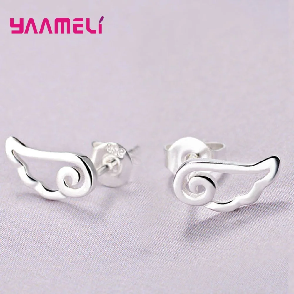 925 Sterling Silver Ear Brincos Pendientes Stud Earrings for Woman Girl Party Accessory Fashion Jewelry Animal Cross Star Design