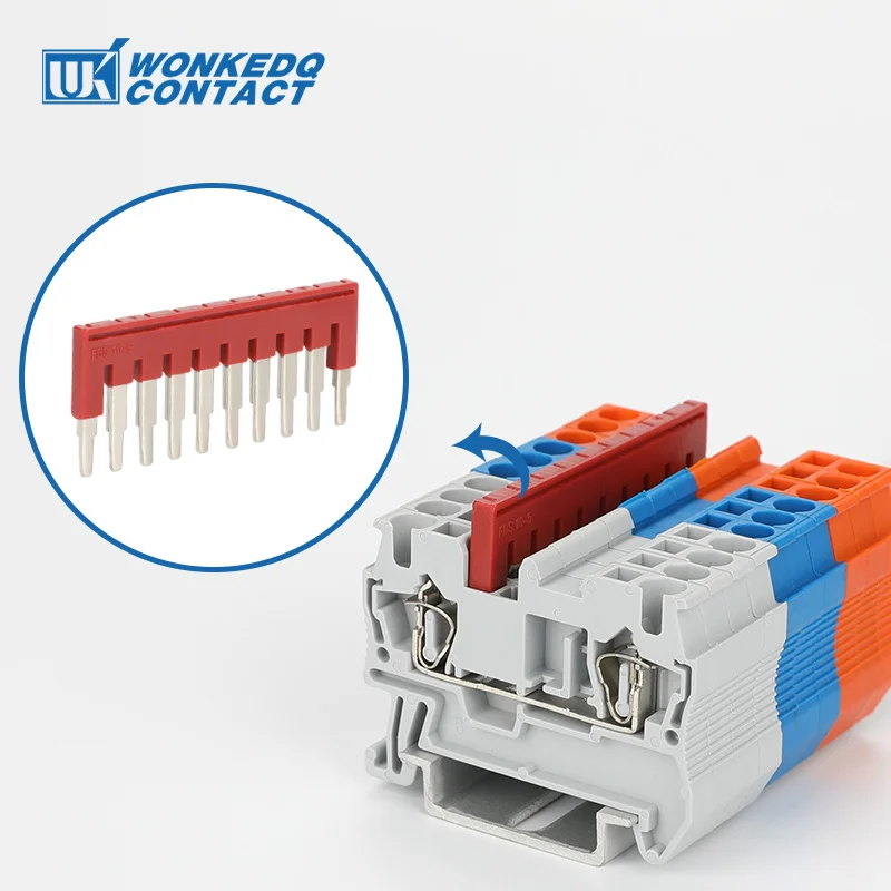 1Pc FBS 10-5 Jumpers 2/3/4/5/10 Seat PT ST 2.5 mm FBS2-5//FBS3-5/FBS4-5 DIN Rail Terminal Block Accessories Plug-In Bridge