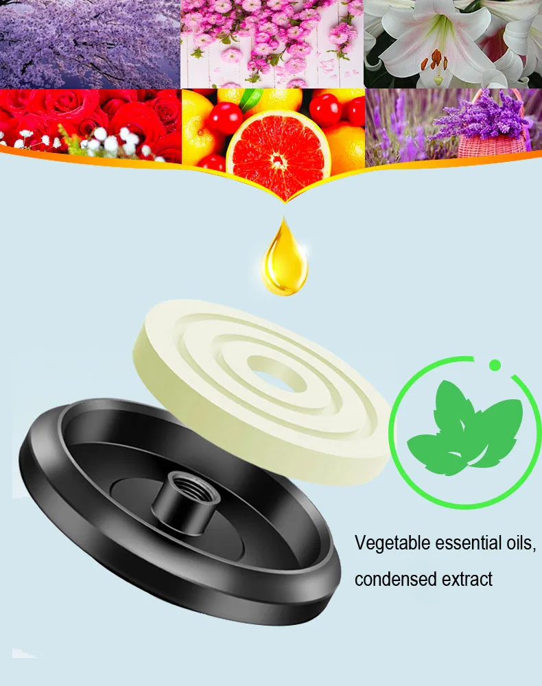 معطر هواء للسيارة على شكل جسم غامض صلب لتزيين لوحة القيادة، موزع عطر تلقائي يدوم طويلاً