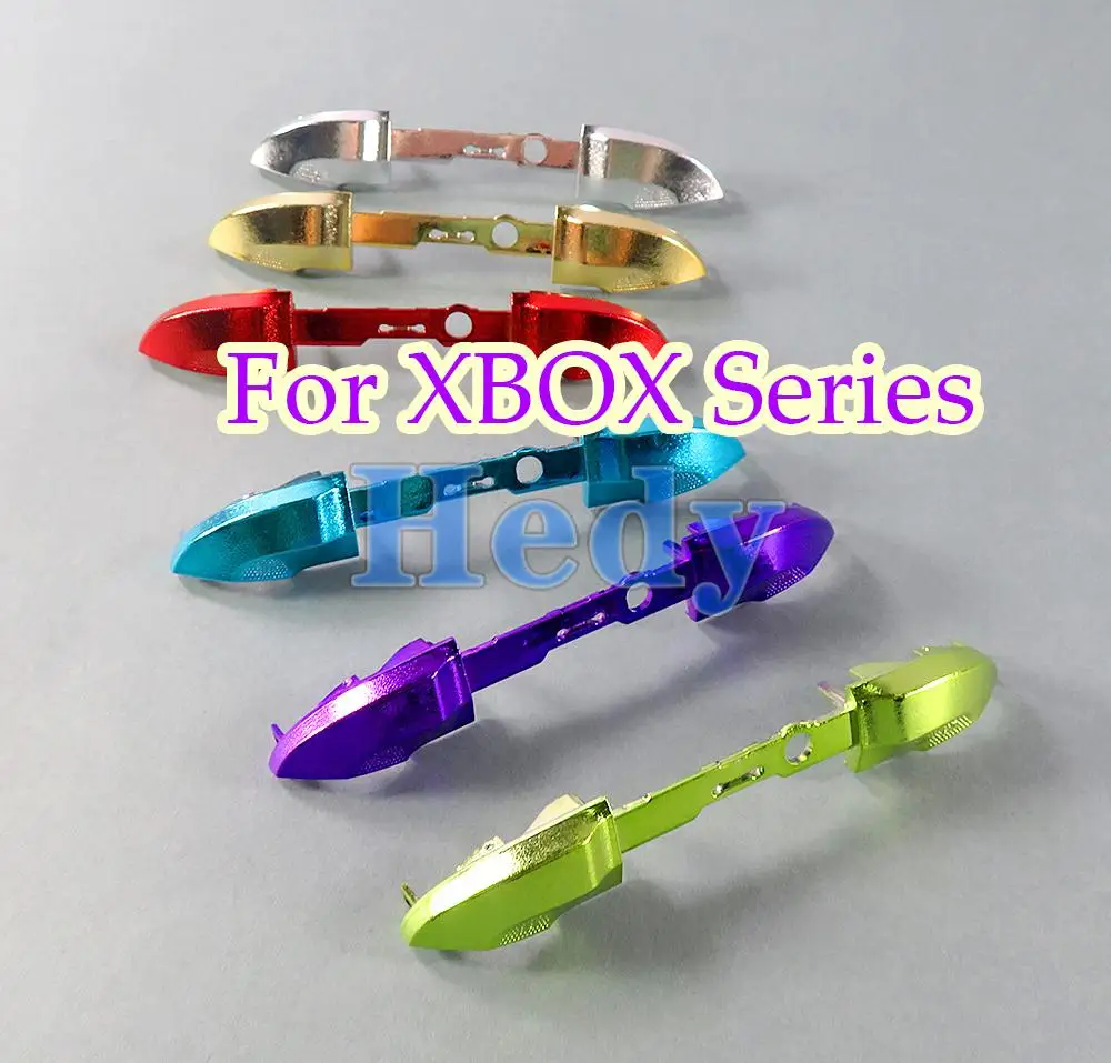 1PCS 크롬 수리 부품 LB RB 범퍼 Xbox 시리즈 X 컨트롤러 트리거 서라운드 가이드 버튼 On/Off 버튼