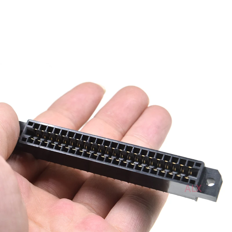 1pcs Edge Card Connector Slot 3.175 mm Pitch 30/40/44/56/60/72/80/86/100 Pin PCB Gold Finger Socket Through Holes