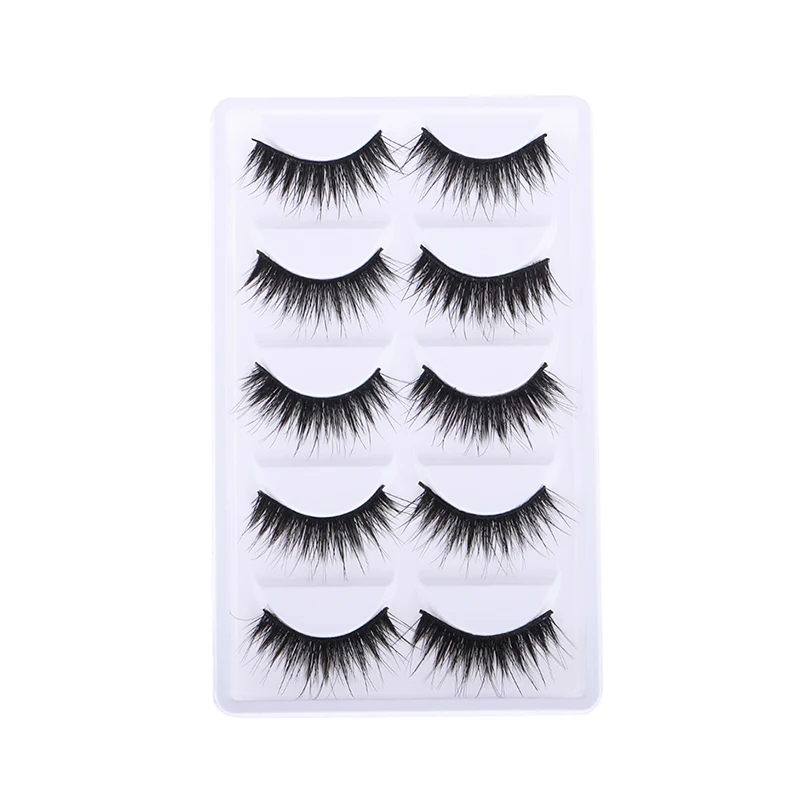 5 Pairs Girl Dolls Curly Long False Eyelashes For 12 inch 1/6 Blythe Doll Eyes DIY Making