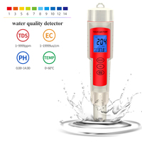 4 in 1 Digital Water Quality Tester PH/TDS/EC/Temperature Meter Water Quality Monitor Tester For Pools, Drinking Water, Aquarium