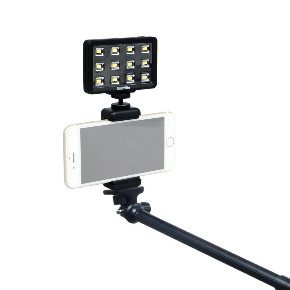 

LED Video Light Commlite CM-PL12 II High CRI>95 Super bright Portable Multi-functional Mini Video Light for Smartphone camera