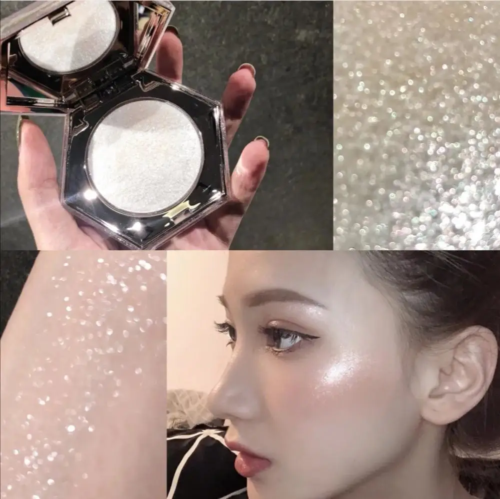 Diamond Bomb Highlighter Shimer Glitter Powder para el cuerpo, cara, maquillaje de luz alta, paleta de cosméticos