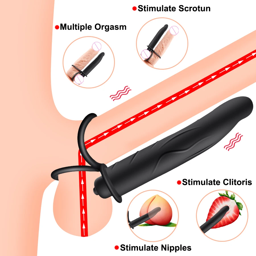 FLXUR doppia penetrazione vibratore giocattoli del sesso per le coppie Strapon Dildo vibratore cinghia sul pene giocattoli del sesso per le donne