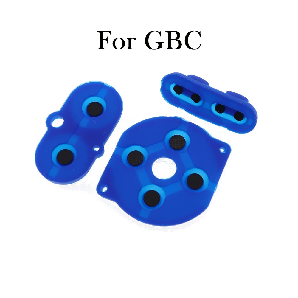 Botões condutores de borracha colorida, A B D-pad para Nintendo GameBoy, Color GBC, Silicone Start Select Keypad, 1 conjunto