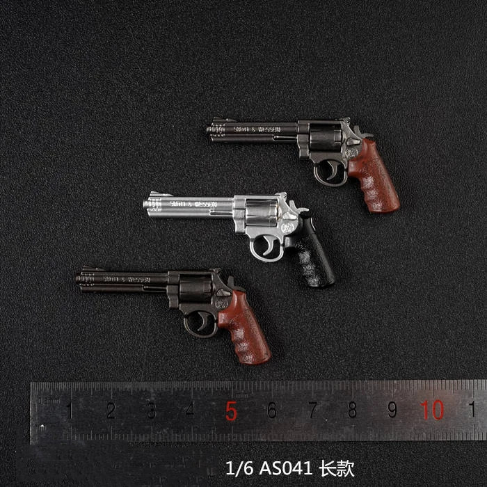 1/6 AS041 Solider Figure Scene Accessories Revolver Gun Weapon Model For 12