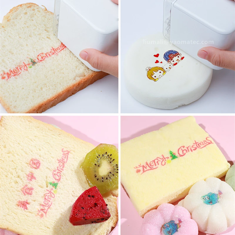 Coffee bread handheld Inkjet Printer Handheld Edible Food Printer in Biscuit Bread Cake Coffee Mold Latte Baking Mold Printer