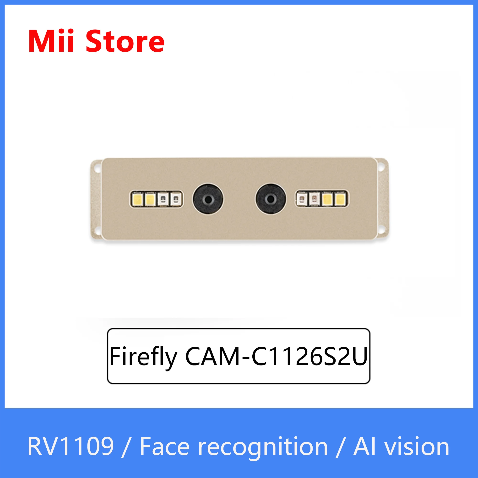 Firefly CAM-C1126S2U smart binocular camera module Contains face recognition algorithm Dual-core AI vision processor