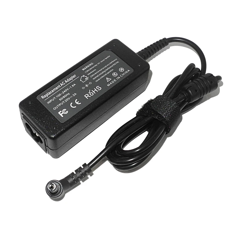 

20V 2A 40W Laptop Charger Power Supply For Lenovo IdeaPad S100 S110 S200 S205 S206 U260 U310 Power Adapter Notebook