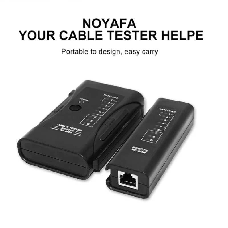 Noyafa NF-468V Network Ethernet RJ45 CAT5E CAT6 LAN Cable Tester RJ11 Test Tools For UTP/STP Line RJ12 Wire Check