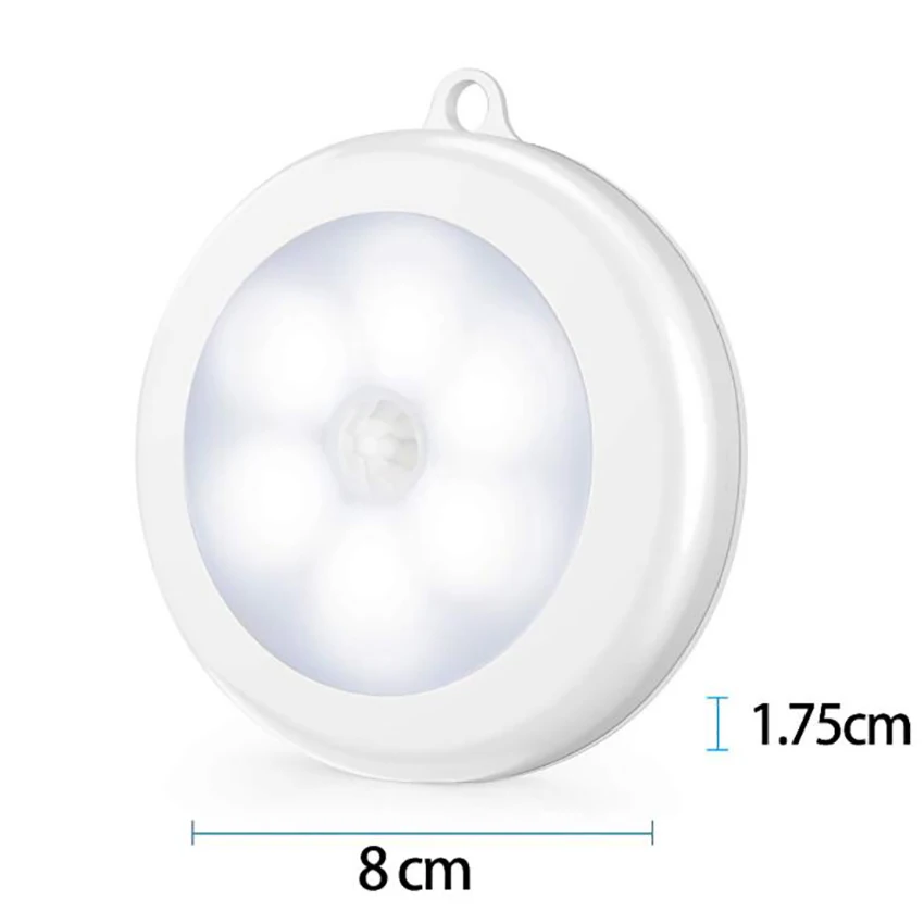 O sensor de movimento conduziu a luz noturna, luz de parede a pilhas, luzes magnéticas do armário vara em qualquer lugar da lâmpada para a cozinha, corredor