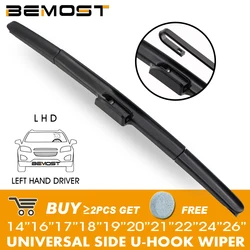 Car Wiper Blade Universal Side U Hook Windscreen Windshield Rubber Wipers Auto Accessories 1PCS 14