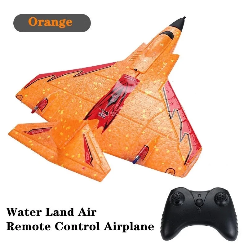 

Water, Land , Air Remote Control Glider EPP Foam RC Airplane with LED Light Flight Time 15 Minutes RC Helicopter kids toys Gift