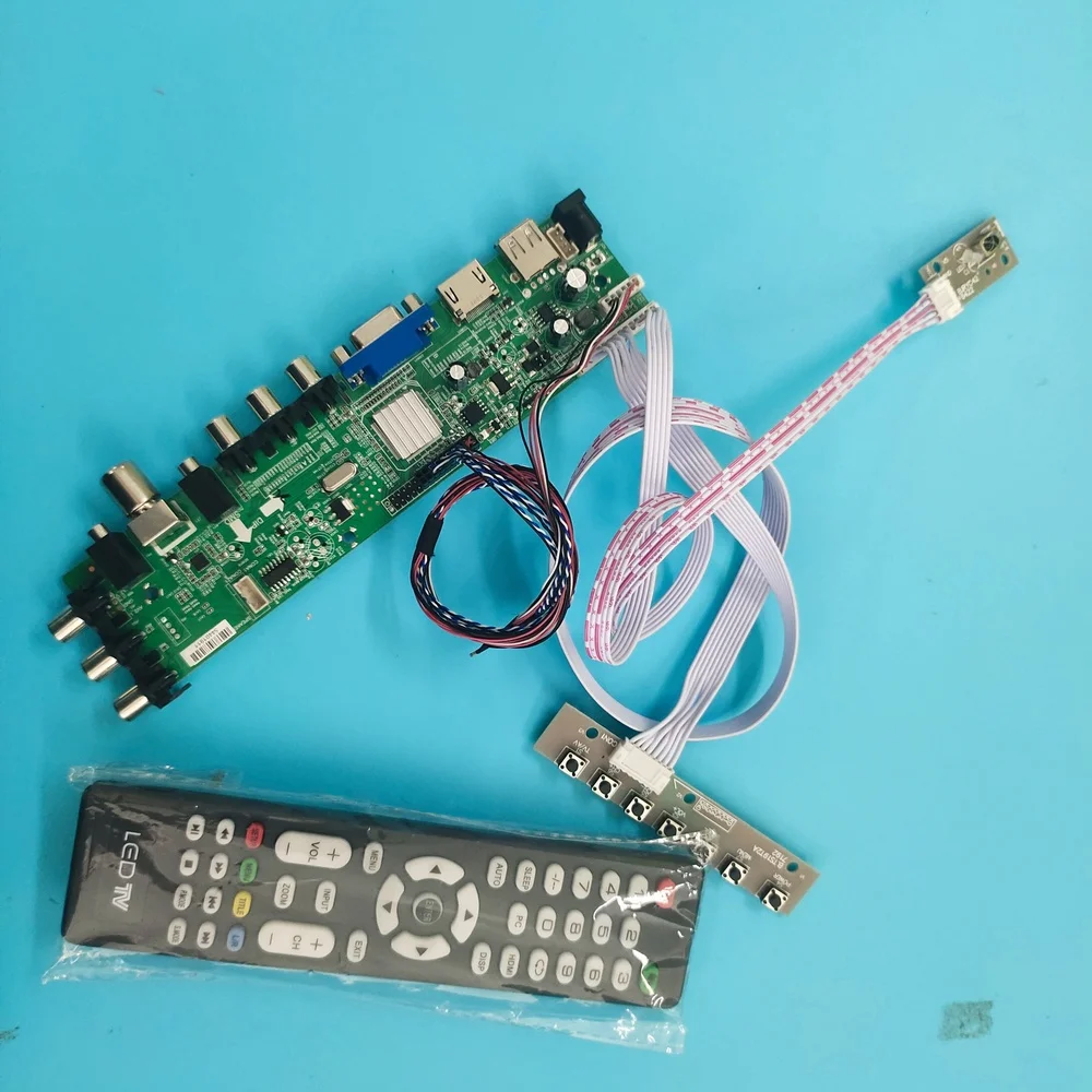 

Kit for B173RW01 V3/V0/V1/V4/V2/V5 DVB-T DVB-T2 40pin 1600X900 Signal controller board digital TV LVDS USB HDMI VGA AV LED 17.3"