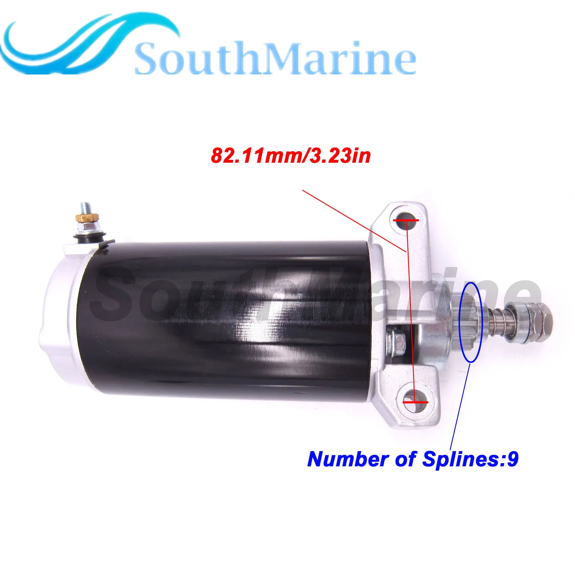 Boat Motor 50-859377T 50-884044T 50-888161T 50-893888T Starter Motor for Mercury Marine 40HP 50HP 60HP Outboard Engine, 18-6435