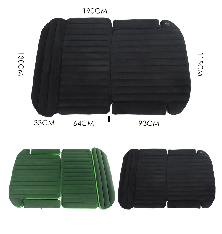 SUV Car inflatable bed universal rear trunk travel inflatable mattress Bed matMoisture-proof Pad with air pump