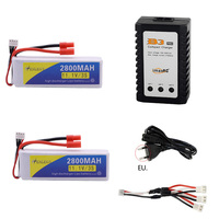 11.1V 2800mah Lipo Battery banana Plug and Charger For BAYANGTOYS X16 X21 X22 RC Quadcopter Spare Parts 11.1V 2200mah 3S Battery