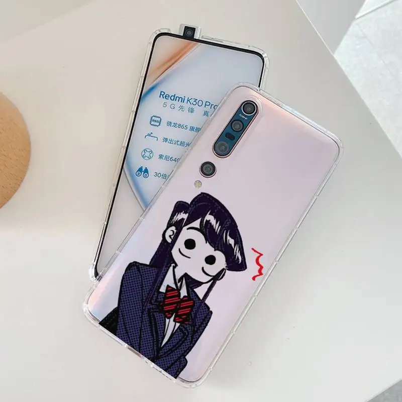 Manga Chibi Komi Shouko Komi-San Ốp Lưng Điện Thoại Redmi Note 5 7 8 9 10 Một K20 Pro max Lite Dành Cho Xiaomi 10pro 10T