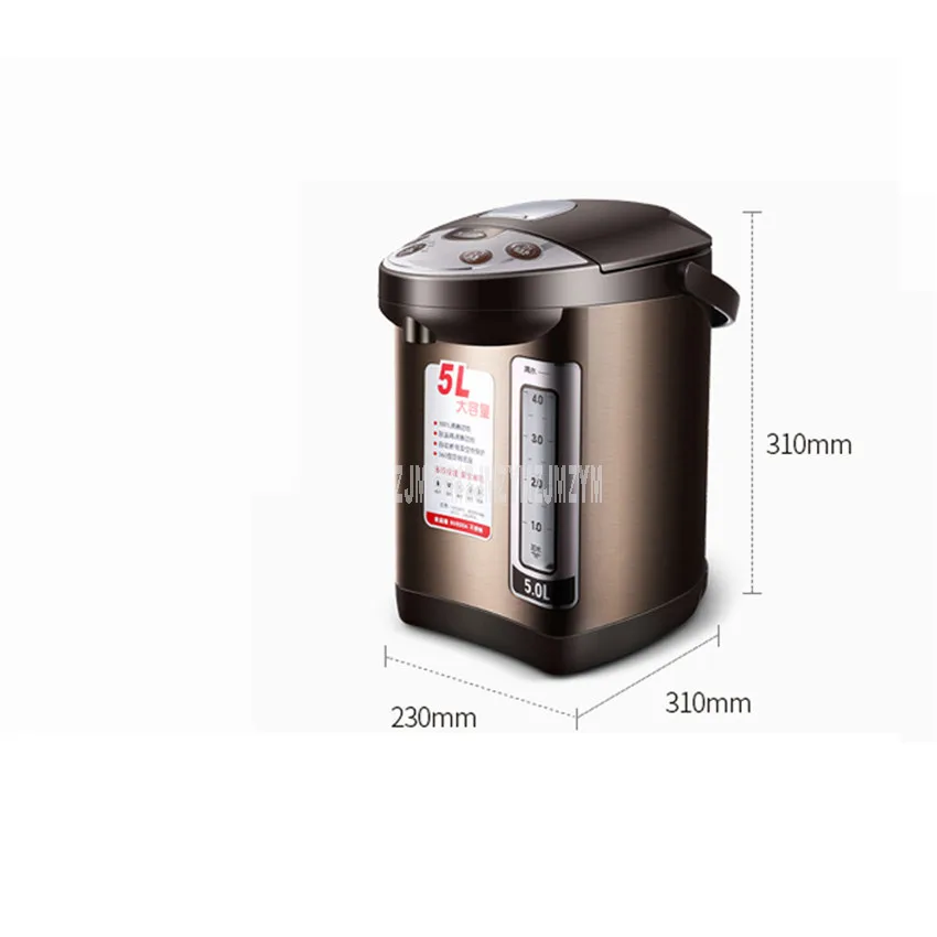 HX-8510 5L 1600W Home Stainless Steel Automatic Intelligent Electric Air Pot Keep Warm Temperature Control Water Boiler Kettle