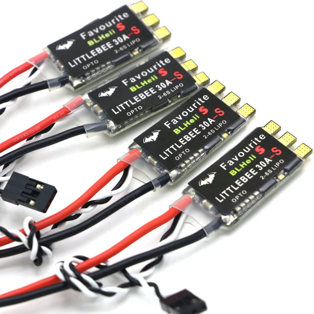 

1/ 2/ 4 / 8 pcs FVT LITTLEBEE Little bee BLHeli-s SPRING 20A / 30A ESC 2-6 S Supports Mulitshot Opto Oneshot42 OneShot125 Multic