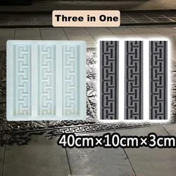 ABS Concrete Anti Slip Paver Mold, Garden Path, Cement Road Paving Tile Mould, Strong Molding Package Set, 3 in 1, 40cm /15.75in