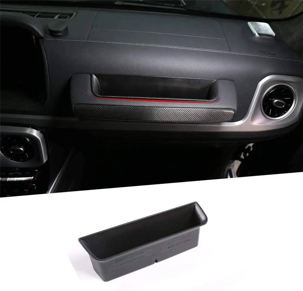 For Mercedes-Benz G Class W464 W463A G350 G500 G63 G65 2019 2020, ABS Plastic Co-Pilot Storage Box Tray Cover Trim