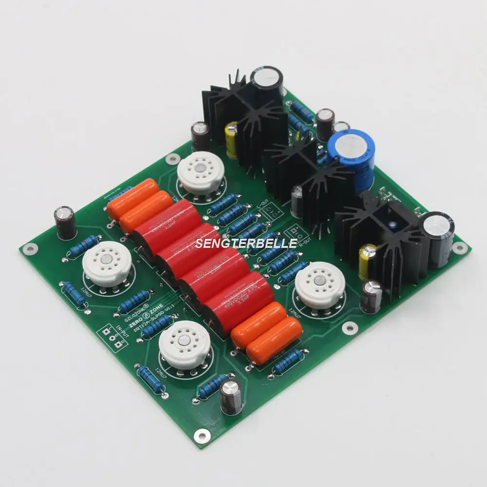 HiFi 12AU7 Tube Stereo Preamplifier Board Base On US CARY-SLP90 Preamp Circuit