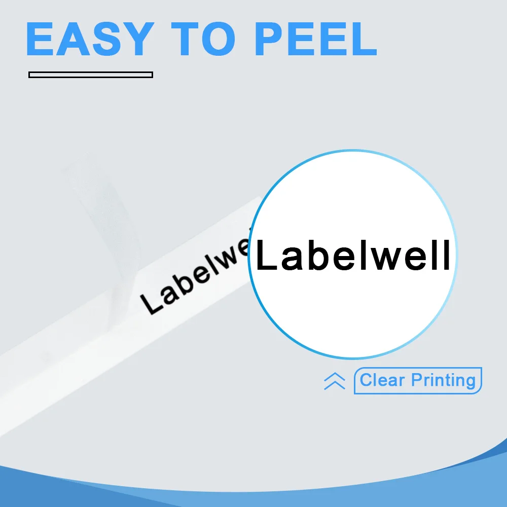 Labelwell 5/10PK 231 12mm Laminated Label Tape Compatible for Brother 231 221 131 531 631 for Brother P-Touch PTH110 Label Maker