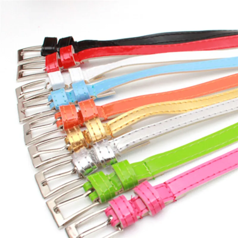 1 Pcs Fashion Women Skinny Waist Belt Lady Girl Thin Leather Narrow Waistband Belt