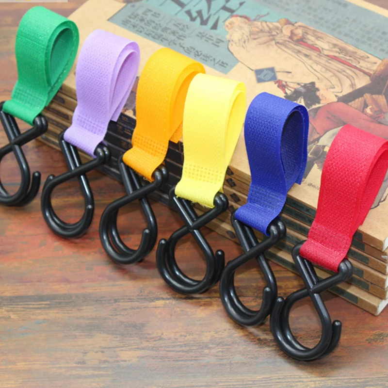 10 Pcs/Lot High Quality Hanger Hook For Poussette Stroller Accessories Universal Baby Stroller Hook For Carriage Storage Bag