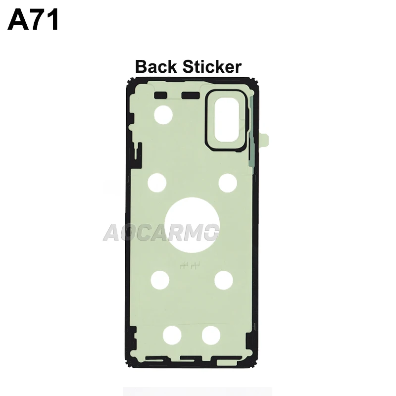 Aocarmo For Samsung Galaxy A51 A71 SM-A7160 SM-A5160 Back Cover Adhesive Battery Sticker Glue Replacement Parts