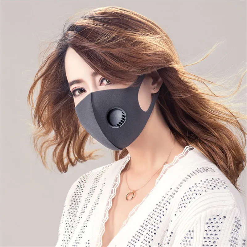 

10pcs Reusable Mask With Valve Anti Bacterial Virus Face Mask Can Be Washed Reusable Protection Safety Mouth Masks