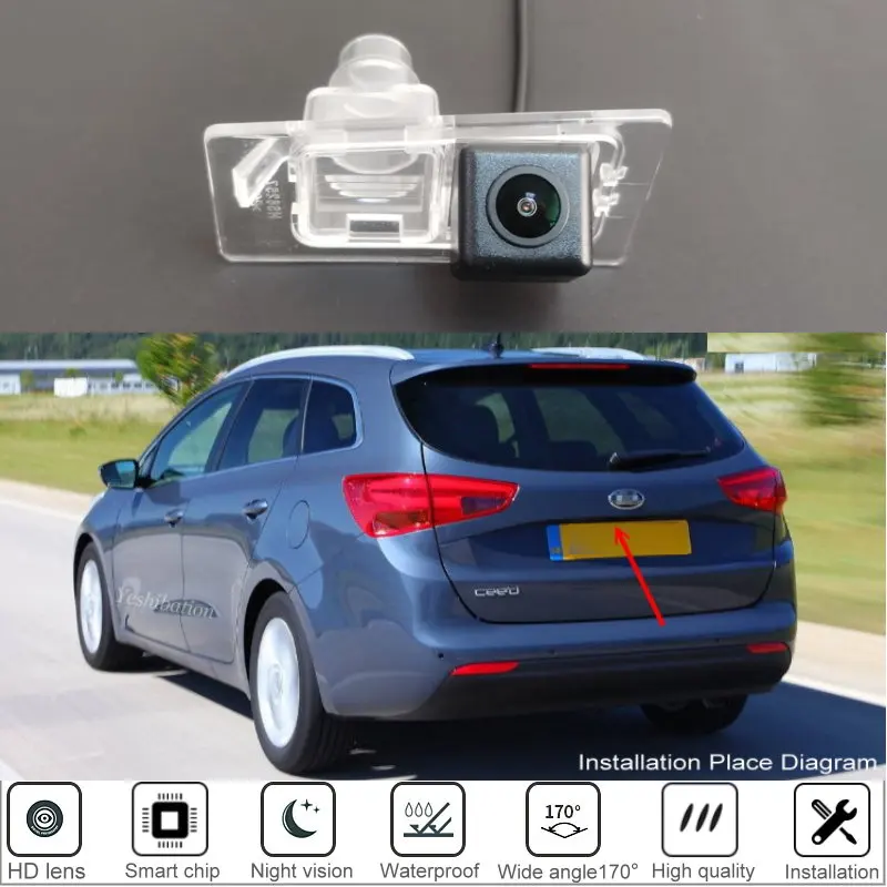 

Car Rear View Camera For Kia Ceed SW JD 2012 2013 2014 2015 2016 2017 2018 Reversing Camera / High Quality Back Up Camera