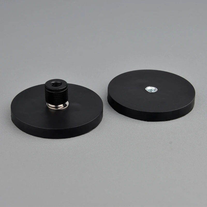 25KG Anit-Scratch Magnetic Mounting D66mm Female Thread Hole 1/4 Inch Adapter 3./8  Magnet Base Camera Led Tools