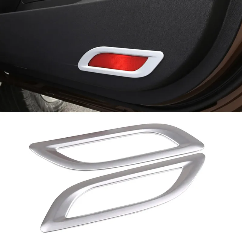 Vtear Car Door Welcome Light Trim Frame Cover Interior Parts Mouldings Auto Accessories for Geely Atlas Emgrand NL-3 Proton X70